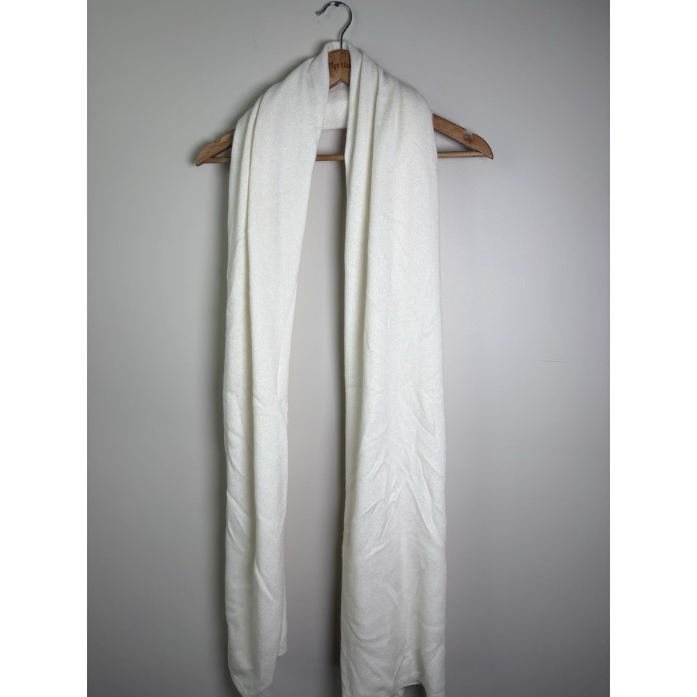 Women's Brooks Brothers 100% Cashmere Cream Scarf